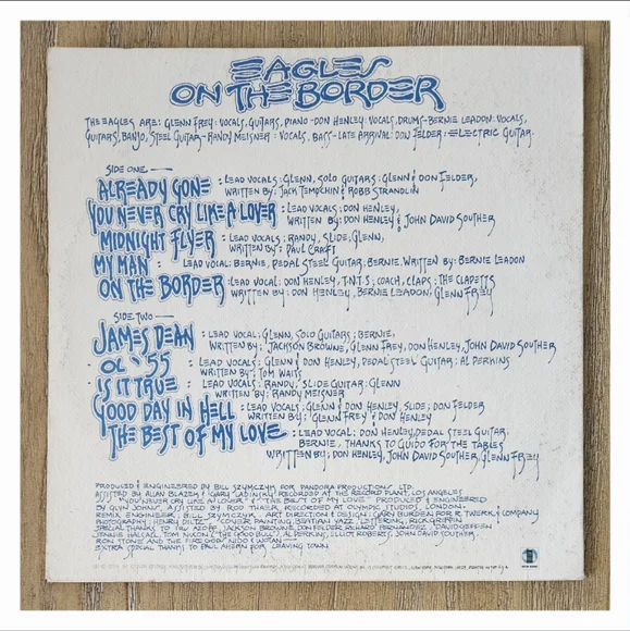 EAGLES•On The Border•1974 US (#7E-1004)•Santa Maria Pressing - Picture 6 of 9
